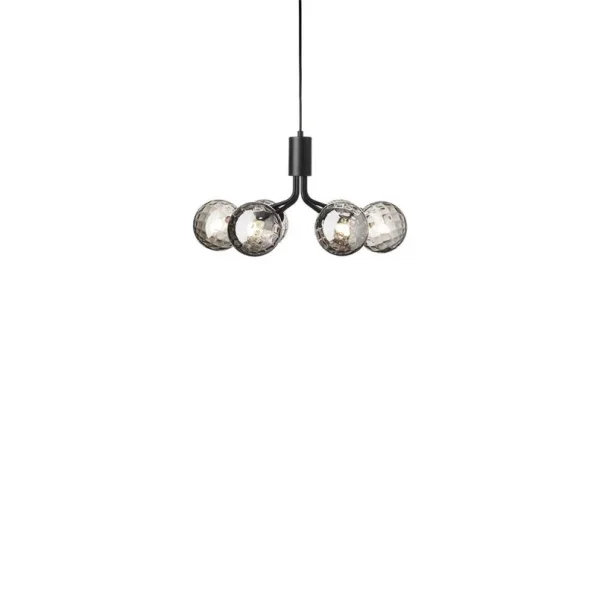 Nuura Aps - Suspension Apiales 6, noir/gris fumé, Ø 50 cm Nuura
