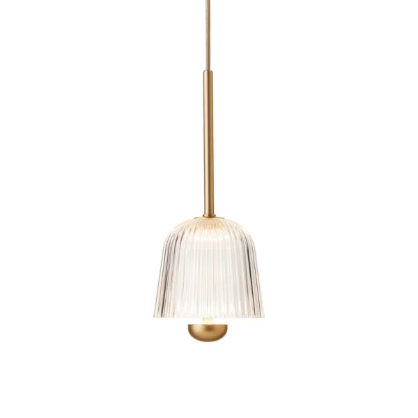 Nuura Aps - Suspension Asteea 1 Ø 12 cm laiton/transparent Nuura