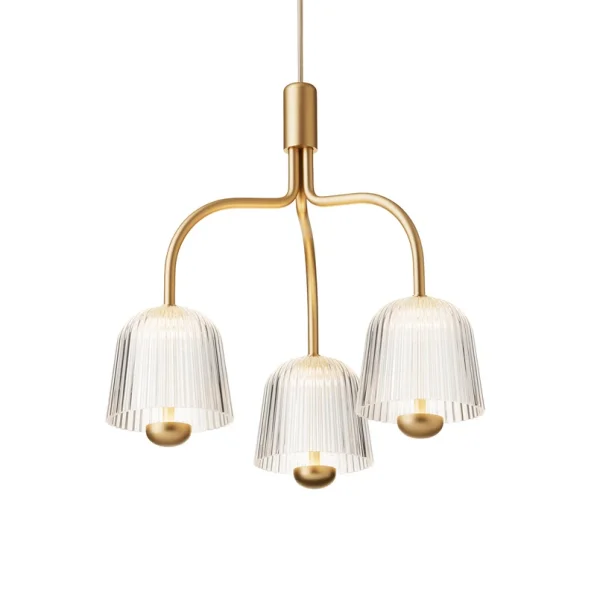 Nuura Aps - Suspension Asteea 3 Ø 40 cm laiton/transparent Nuura