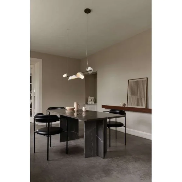 Nuura Aps - Suspension Florii 5 LED, bronze/blanc, longueur 120 cm Nuura