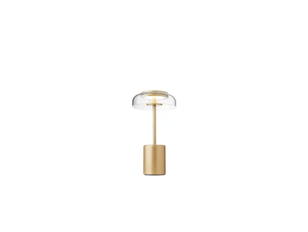 Nuura - Blossi Portable Lampe de Table Mini Nordic Gold/Clear