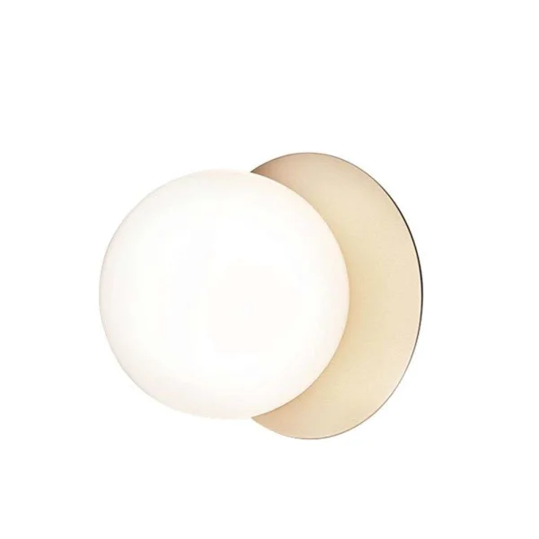 Nuura - Liila 1 Applique Murale/Plafonnier IP44 Large Nordic Gold/Opal White