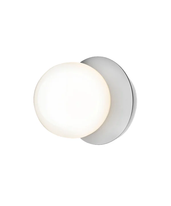 Nuura - Liila 1 Applique Murale/Plafonnier IP44 Medium Light Silver/Opal White