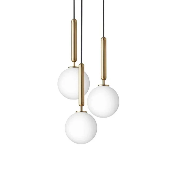 Nuura - Miira 3 Lustre Brass/Opal White