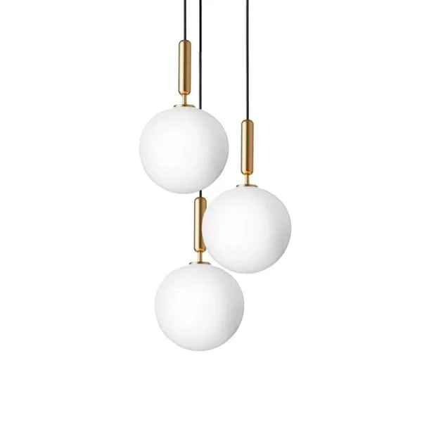 Nuura - Miira 3 Lustre Large Brass/Opal White