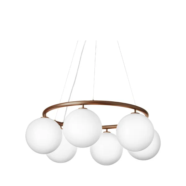 Nuura - Miira 6 Circular Lustre Dark Bronze/Opal White