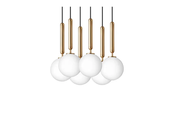 Nuura - Miira 6 Lustre Brass/Opal White