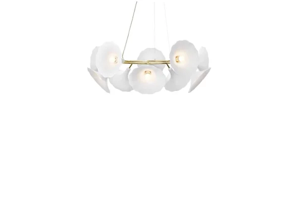 Nuura - Petalii 10 Lustre White/Polished Brass