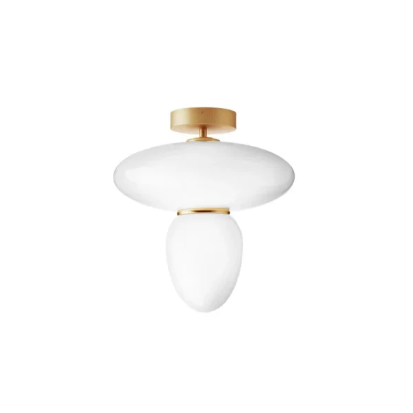 Nuura - Rizzatto 42 Plafonnier Opal/Satin Brass