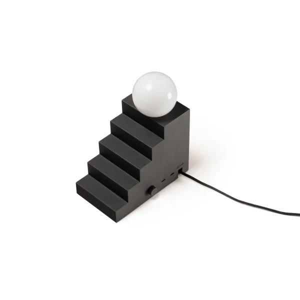 Oblure Lampe de table Stair Velours noir