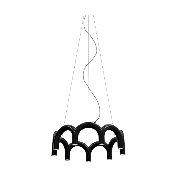 Oblure Pendule Arch circle Ø76 cm Noir