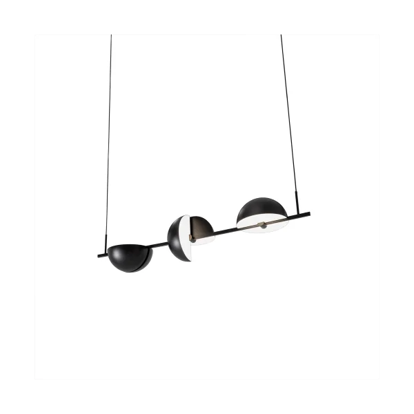 Oblure Suspension triplette Trapeze 140 cm Noir