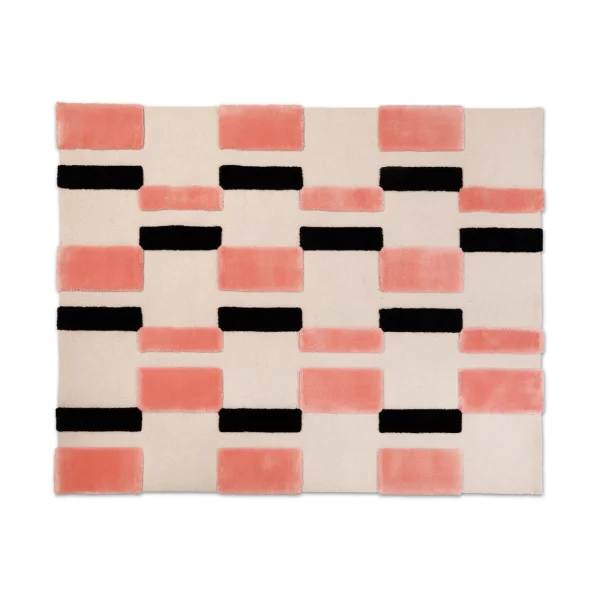 Ogeborg Tapis ODC Segment Rug Collection Irregular Coral crush-cream-black, 120x200 cm