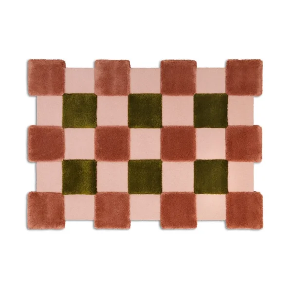 Ogeborg Tapis ODC Segment Rug Collection Square Apricot-rose-olive, 142x198 cm