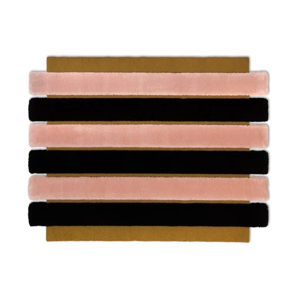 Ogeborg Tapis ODC Segment Rug Collection Stripe Golden-blush-black, 154x200 cm