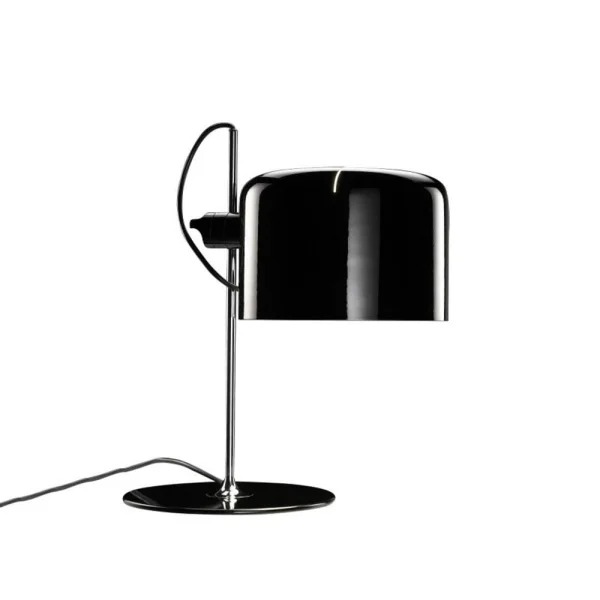 Oluce Lampe de table Coupé 2202 black, structure chromée