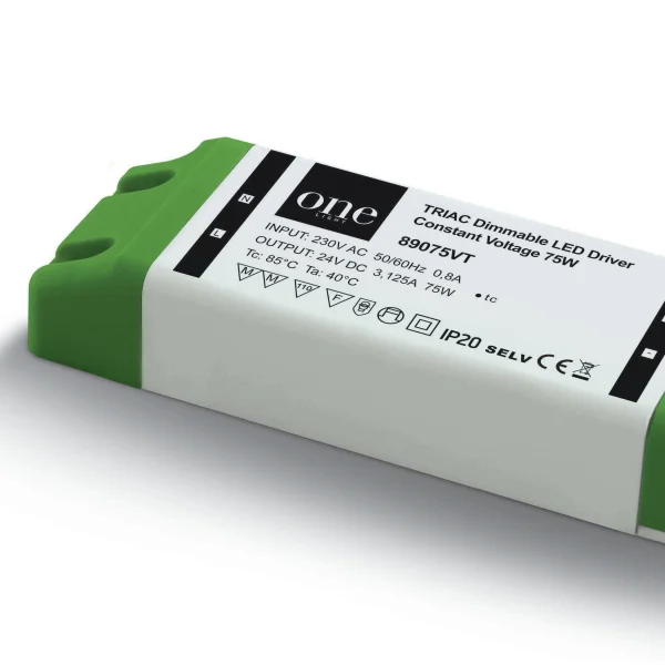 ONE Light 24V DC Range TRIAC Dimmable - 24Vdc/230V - 75W