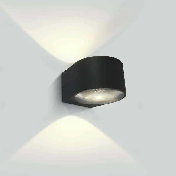 ONE Light Appliques intérieures/extérieures - plafonnier/applique extérieure - 12,2 x 10,7 x 7,6 cm - 2 x 6W LED inclus - IP65 - anthracite
