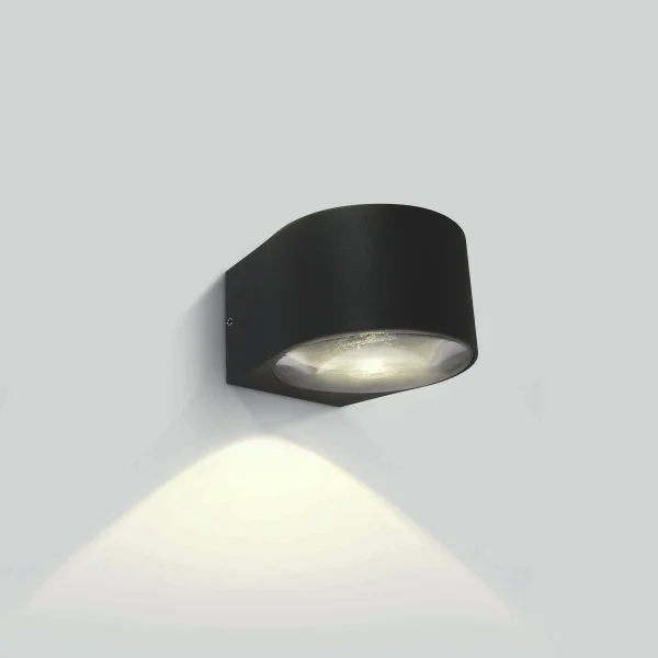 ONE Light Appliques intérieures/extérieures - plafonnier/applique extérieure - 12,2 x 10,7 x 7,6 cm - 6W LED inclus - IP65 - anthracite
