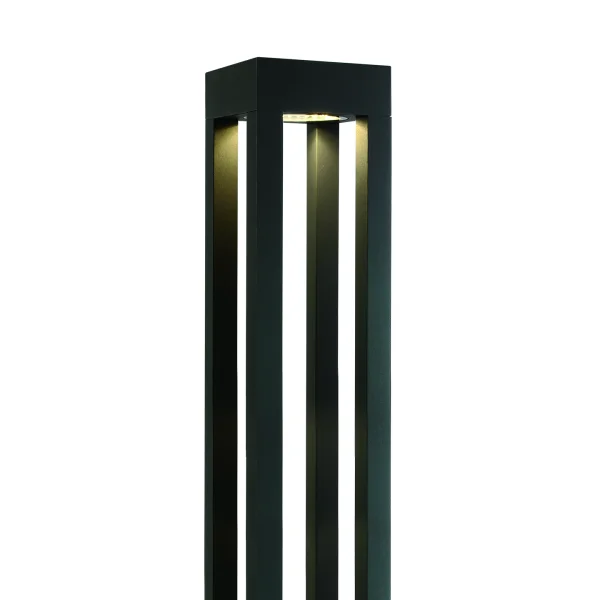 ONE Light Cage Light I - lampe de jardin - 16 x 16 x 90 cm - 22W LED inclus - IP65 - anthracite - couleur de lumière blanc chaud