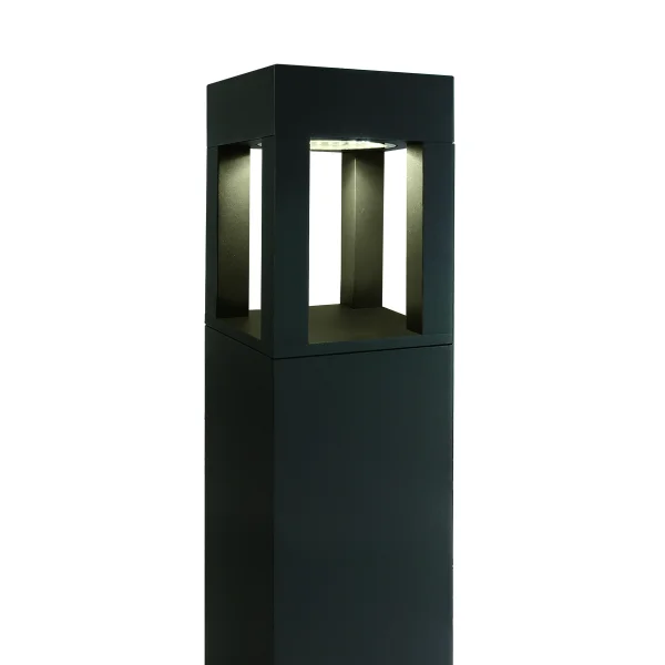 ONE Light Cage Light II - lampe de jardin - 16 x 16 x 90 cm - 22W LED inclus - IP65 - anthracite - couleur de lumière blanche
