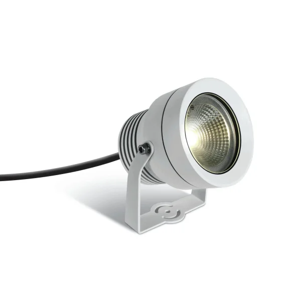 ONE Light COB Garden Spots - spot de sol sur piquet - Ø 13 x 11,4 cm - 20W LED inclus - IP65 - blanc