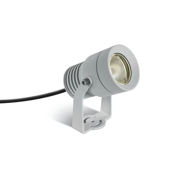 ONE Light COB Garden Spots - spot de sol sur piquet - Ø 7,5 x 12,5 cm - 10W LED inclus - IP65 - blanc