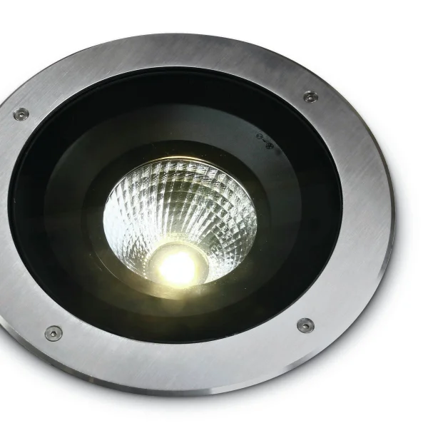 ONE Light COB Inground Adjustable Range - spot sol extérieur - Ø 270 mm, Ø 330 mm à encastrer - 30W LED dimmable inclus - IP67 - acier inoxydable