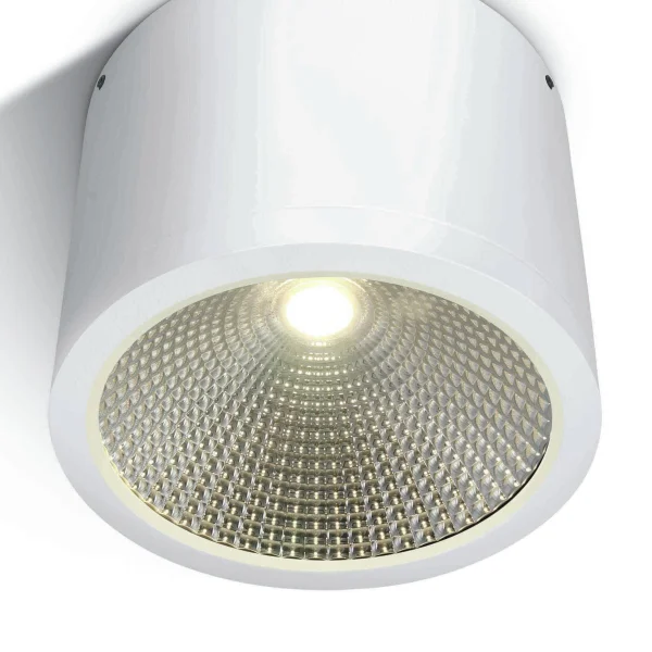 ONE Light COB Outdoor Ceiling Cylinders - plafonnier extérieur - Ø 12 x 16 cm - 25W LED inclus - IP54 - blanc