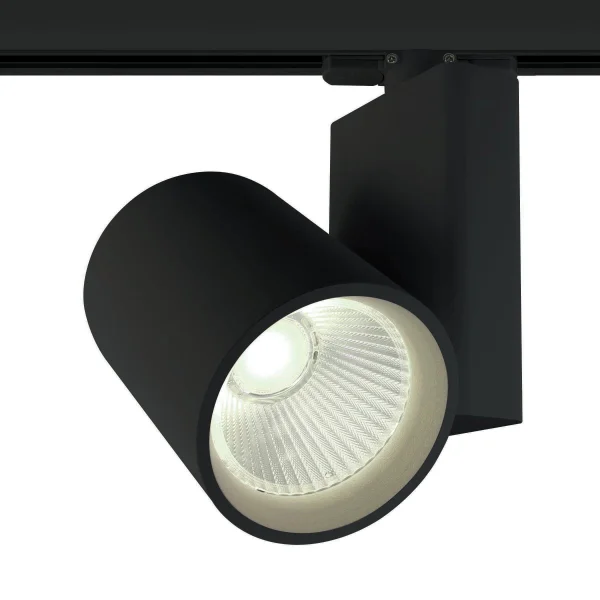 ONE Light COB Track Spot - spot sur rail avec COB LED - système de rail triphasé - Ø 10 x 14 cm - 42W LED inclus - noir - couleur de lumière blanche