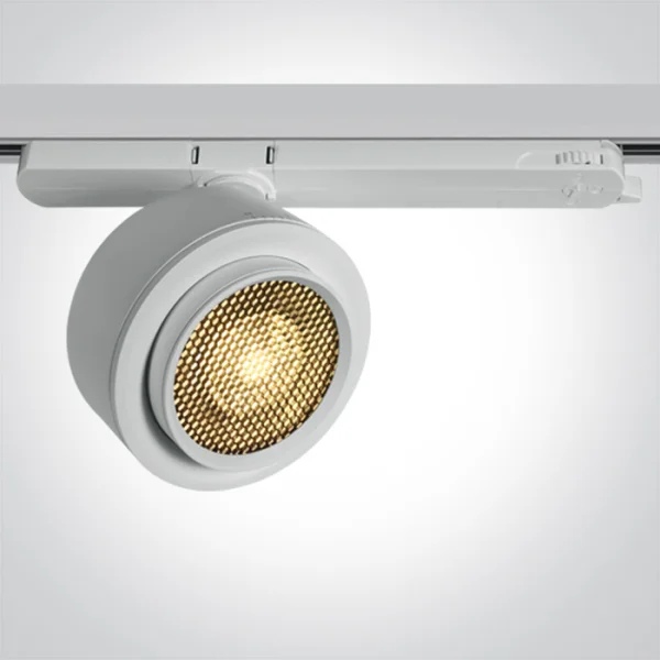 ONE Light COB Zoomable Range - spot sur rail - Ø 11 x 6 cm - 25W LED inclus - blanc