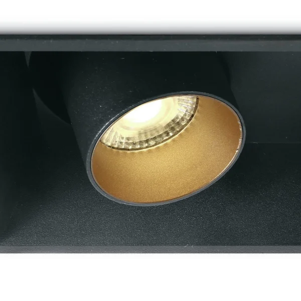 ONE Light Cylindres COB encastrés - spot encastré - 172 x 91 mm, 165 x 85 mm taille d'encastrement - 2 x 11W LED inclus - noir
