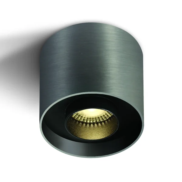 ONE Light Dark Light Cylinders - spot en saillie avec réflecteurs interchangeables - Ø 10 x 10 cm - 22W LED inclus - ambre