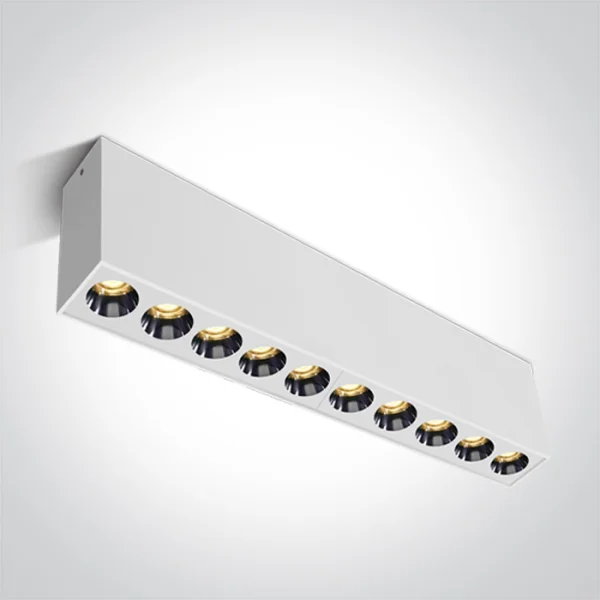 ONE Light Dark Light Plafonniers - plafonniers - 27,3 x 3,7 x 8,3 cm - 24W LED inclus - blanc