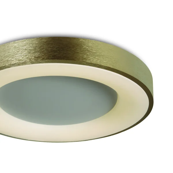 ONE Light Décoratif - plafonnier - Ø 60 x 8,7 cm - 50W LED inclus - or brossé