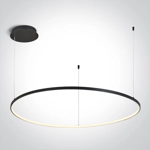 ONE Light Décorative - lampe suspendue - Ø 100 x 150 cm - 48W dimmable LED inclus - noir