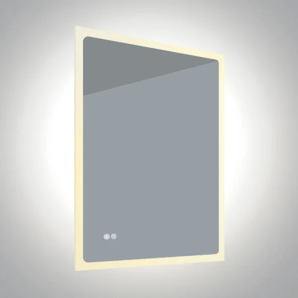 ONE Light Defog Mirrors - miroir avec éclairage - 60 x 2,5 x 80 cm - 20W dimmable LED inclus - IP44 - aluminium