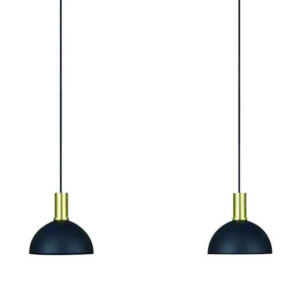 ONE Light E27 Round 2L - lampe suspendue - Ø 20 x 219,5 cm - laiton brossé