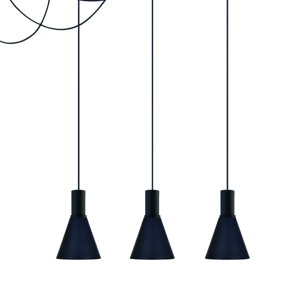 ONE Light E27 Round - lampe suspendue - Ø 15,3 x 22,8 cm - noir
