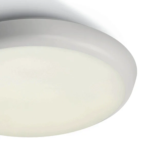 ONE Light Emergency LED Plafo - plafonnier d'extérieur - Ø 25 x 5 cm - 12W LED inclus - IP54 - blanc - couleur de lumière blanc chaud