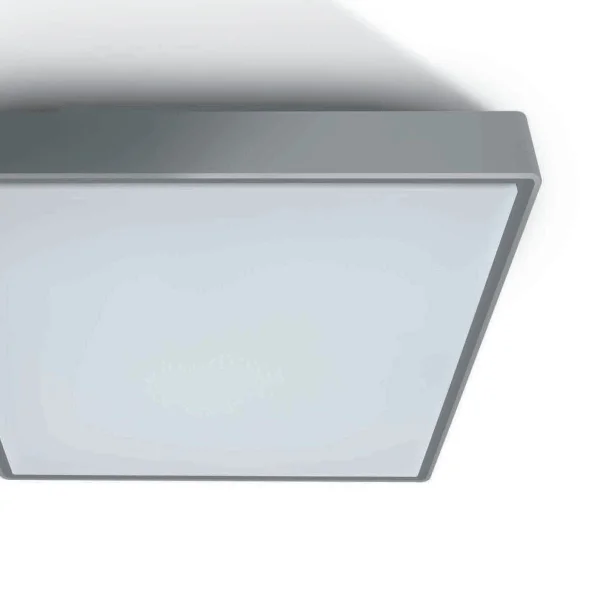 ONE Light Emergency LED Plafo - plafonnier extérieur - 29,5 x 29,5 x 8 cm - 15W LED inclus - IP65 - gris