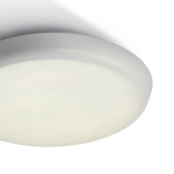 ONE Light Emergency LED Plafo - plafonnier extérieur - Ø 25 x 5 cm - 12W LED inclus - IP54 - blanc - couleur de lumière blanche