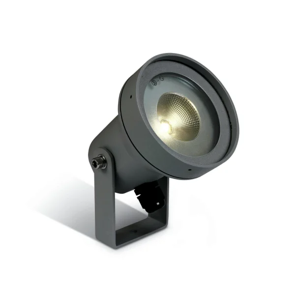ONE Light Garden Round - spot au sol sur piquet - Ø 9,4 x 16 cm - 6W LED inclus - IP65 - anthracite