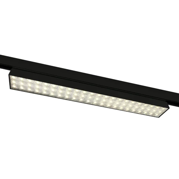 ONE Light High Power Linear - rail lumineux - système de rail triphasé - 115 x 4 x 6,4 cm - 60W LED inclus - noir - couleur de lumière blanc chaud