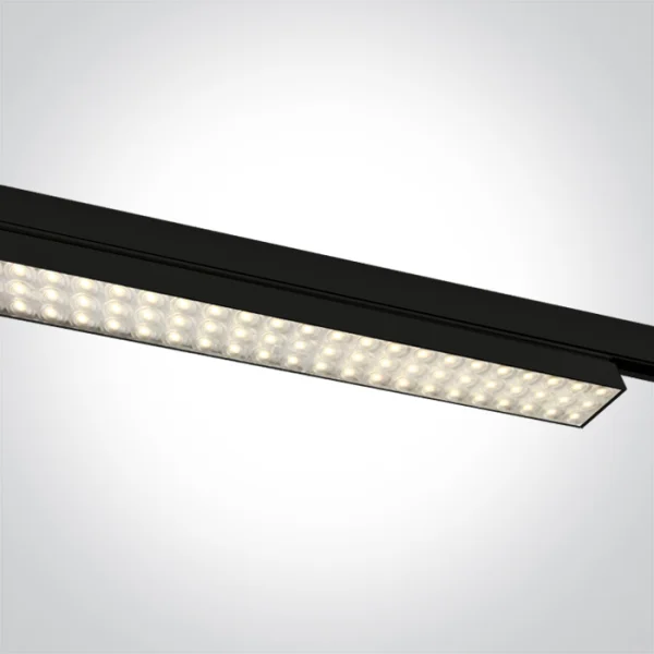 ONE Light High Power Linear - rail lumineux - système de rail triphasé - 115 x 4 x 6,4 cm - 60W LED inclus - noir - couleur de lumière réglable