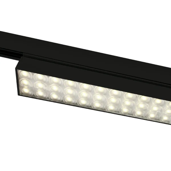 ONE Light High Power Linear - rail lumineux - système de rail triphasé - 58 x 4 x 6,4 cm - 30W LED inclus - noir - couleur de lumière blanc chaud