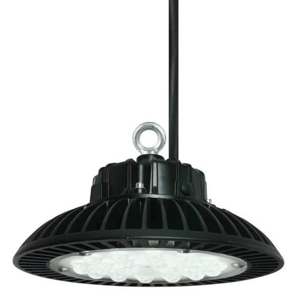 ONE Light Industrial LED UFO - plafonnier/mural extérieur - Ø 25 x 16 cm - 100W LED inclus - IP65 - noir