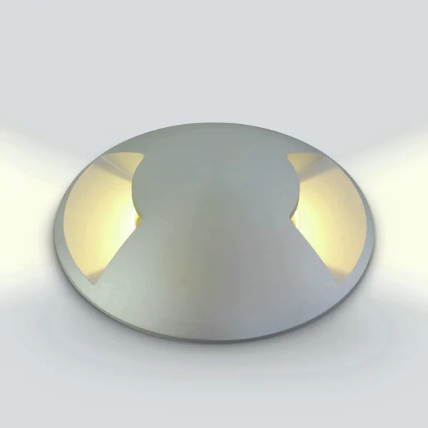 ONE Light Inground Medium Series - projecteur de sol extérieur - Ø 88 mm, Ø 77 mm à encastrer - 3W LED inclus - IP67 - aluminium