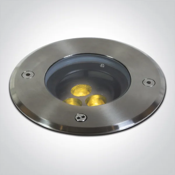 ONE Light Inground Tiltable Range - spot extérieur au sol - Ø 150 mm, Ø 140 mm à encastrer - 3 x 1,5W LED inclus - IP67 - acier inoxydable