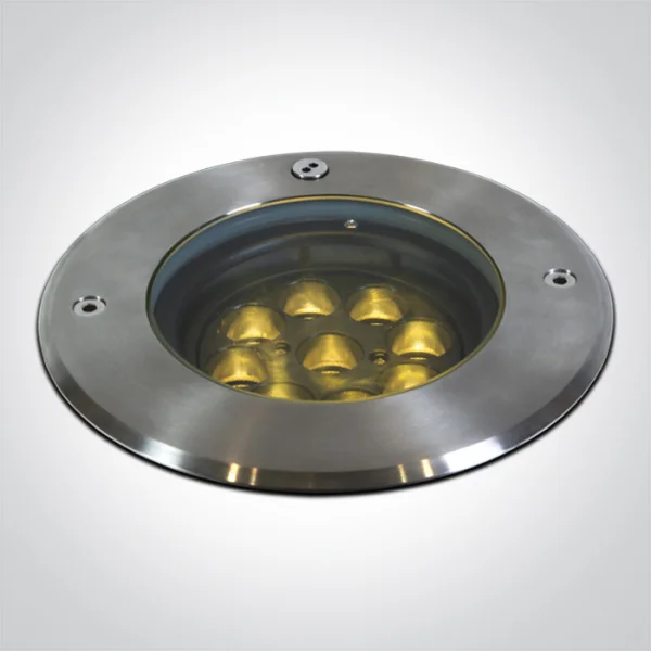 ONE Light Inground Tiltable Range - spot extérieur au sol - Ø 180 mm, Ø 170 mm à encastrer - 9 x 1,5W LED inclus - IP67 - acier inoxydable